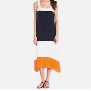 Bailey 44 Anthropologie ‘To the Max’ Silk Color Block Dress Size Small